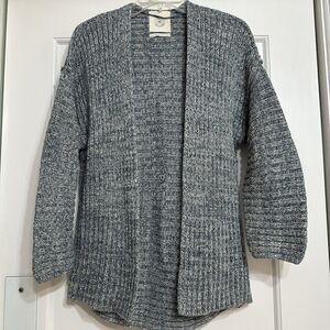 Urban Outfitters Heathered Blue Heavy Knit Cardigan Sweater, XS